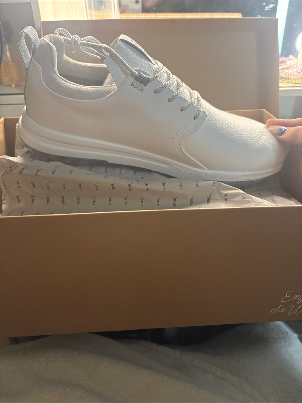 Men's  TRUE White Casual Lace-Up Sneakers